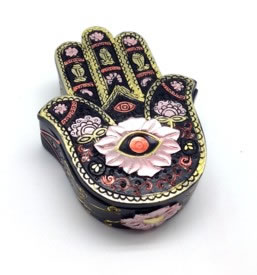 Black/Gold Hamsa Hand Box